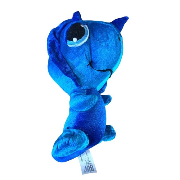 Peek A Boo Plush Dragon Stuffed Animal Doll Toy Blue 7.5 in Tall - Picture 1 of 4